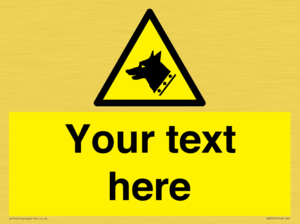 Custom Warning: Guard dog